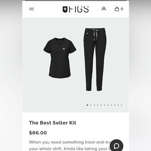 Brand new figs scrub set in mauve.